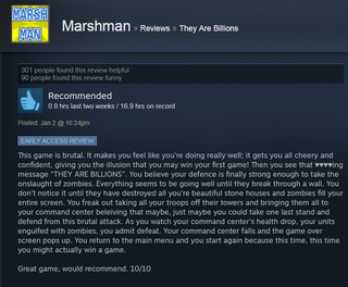 Illustration for article titled They Are Billions, As Told By Steam Reviews